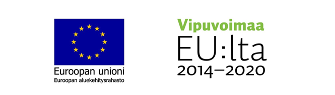 The logos of funders, EU and Vipuvoimaa EU:lta.
