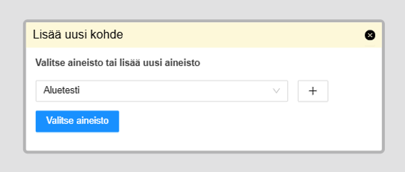 Lisää uusi kohde