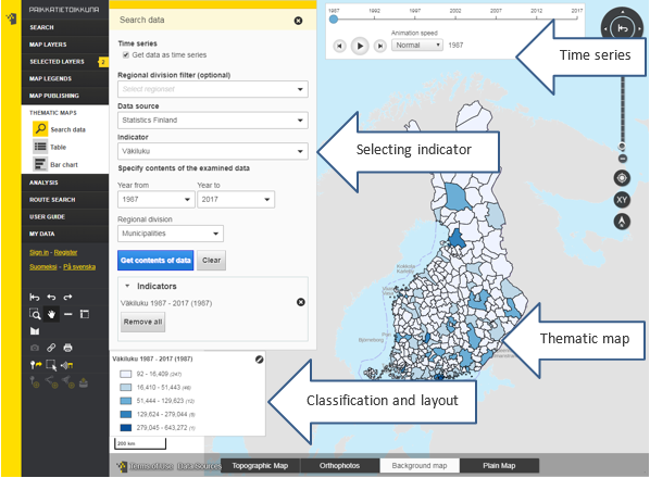 Functions for thematic maps