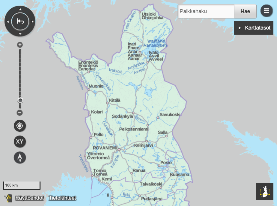 Työkalujen vasenkätinen sijoittelu