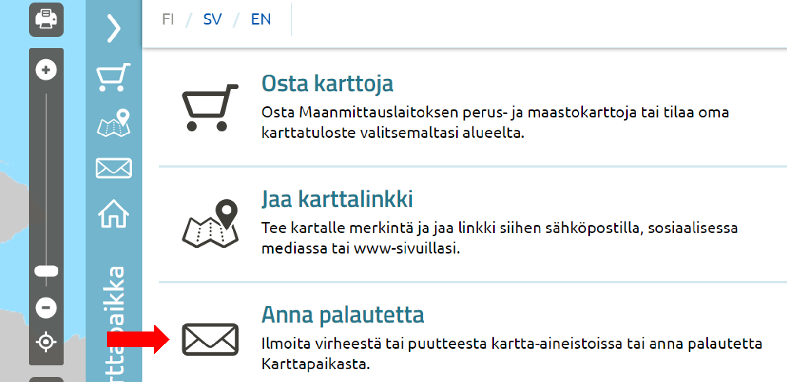 Vinkkej Karttapaikan K ytt n Maanmittauslaitos