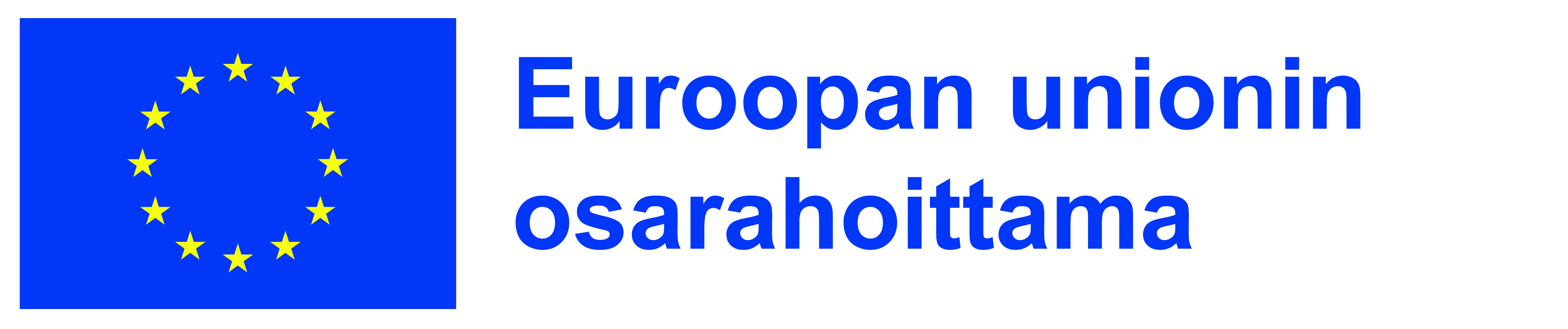 Teksti: Euroopan unionin osarahoittama ja EU:n logo
