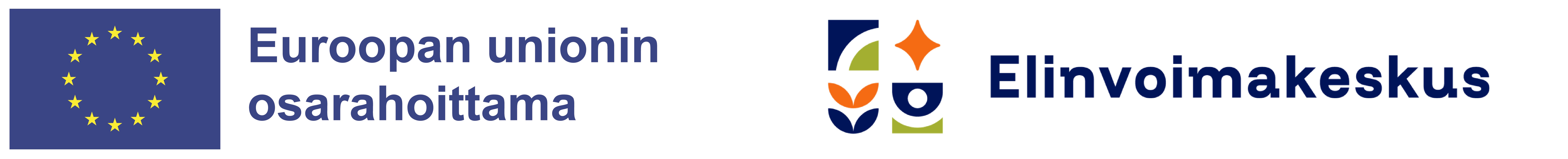 Euroopan unionin osarahoittama ja Elinvoimakeskus logot. 