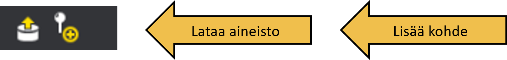 Paikkatietoikkuna: lataa aineisto ja lisää kohde