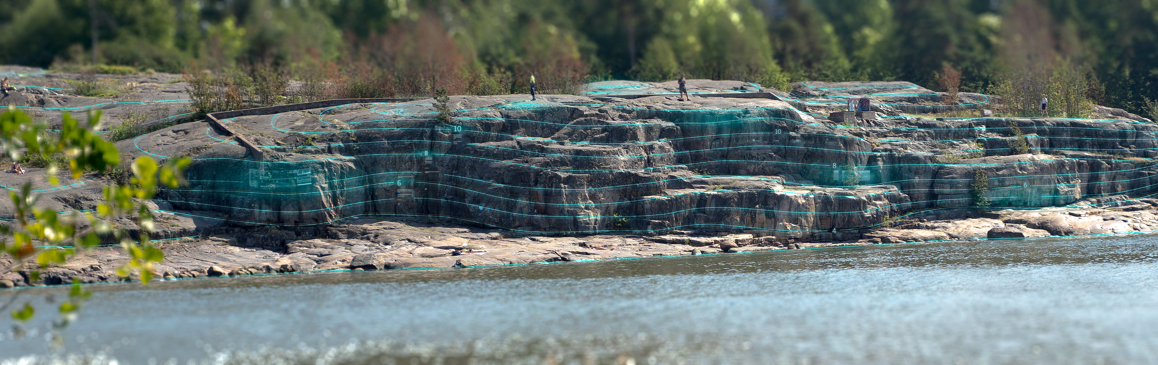 A view of seaside cliffs.