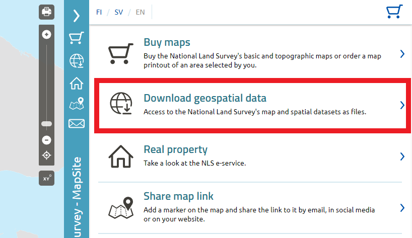 Download geospatial data