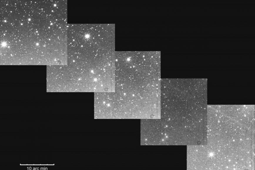 Komeetta 17P/Holmesin pölyvana Hankasalmen observatoriosta kuvattuna 14.2.2015.