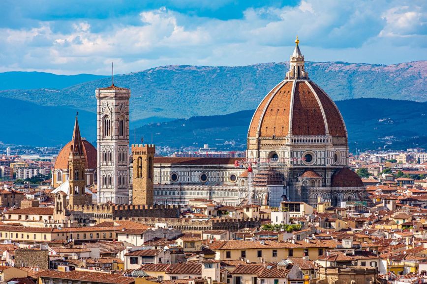 Landscape in Florence, Italy.