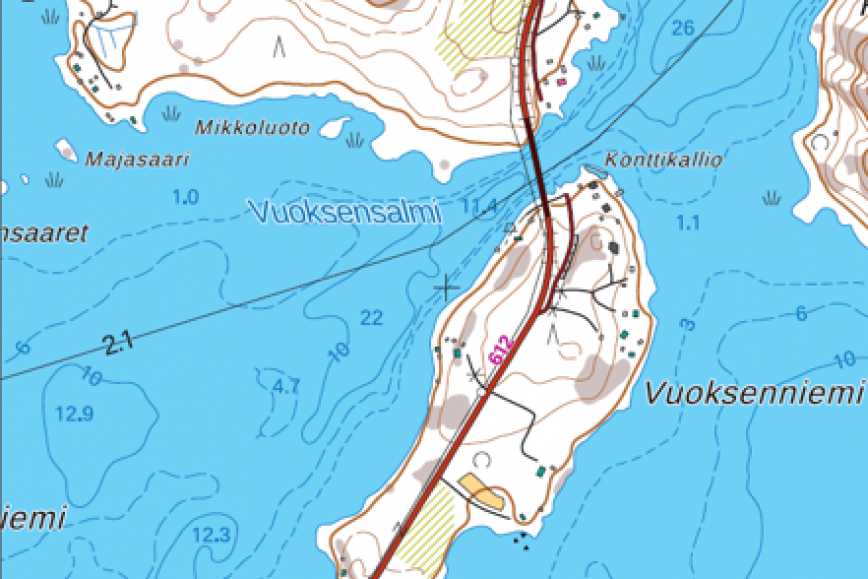 An extract from the NLS’s map printout.