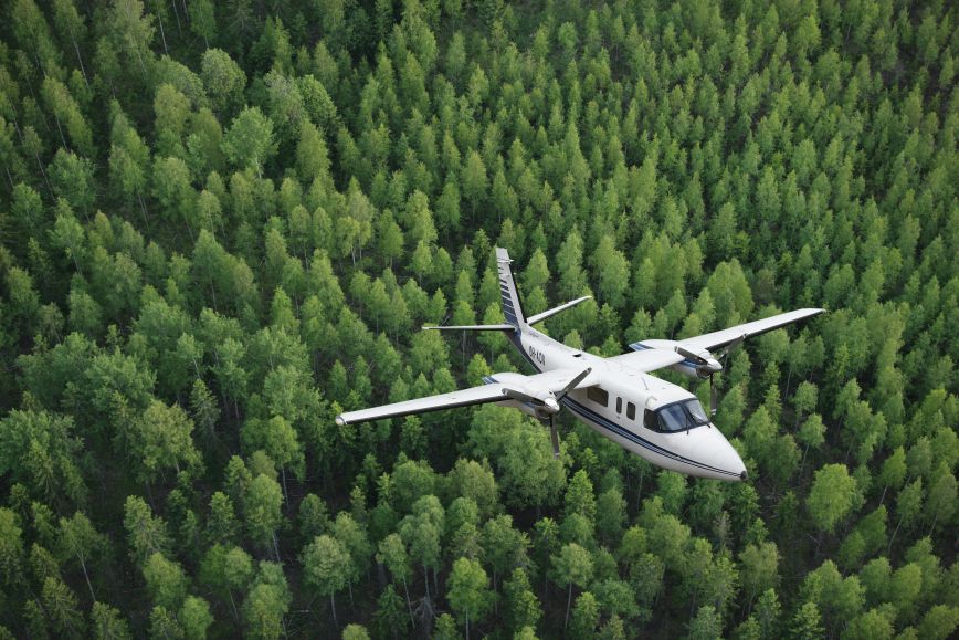 The National Land Survey’s aerial photography aircraft