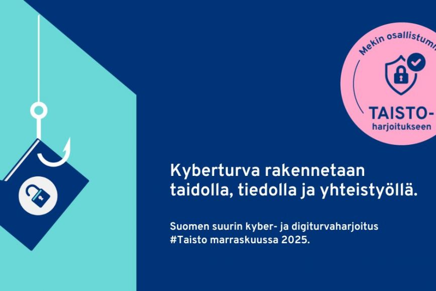 Taisto-harjoituksen kuvituskuva kansiosta jossa on koukku