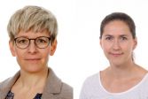 Leena Hirvelä ja Marjut Sinivuo.